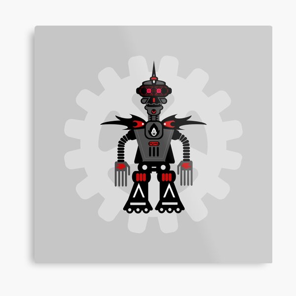 Evil Robot Metal Print