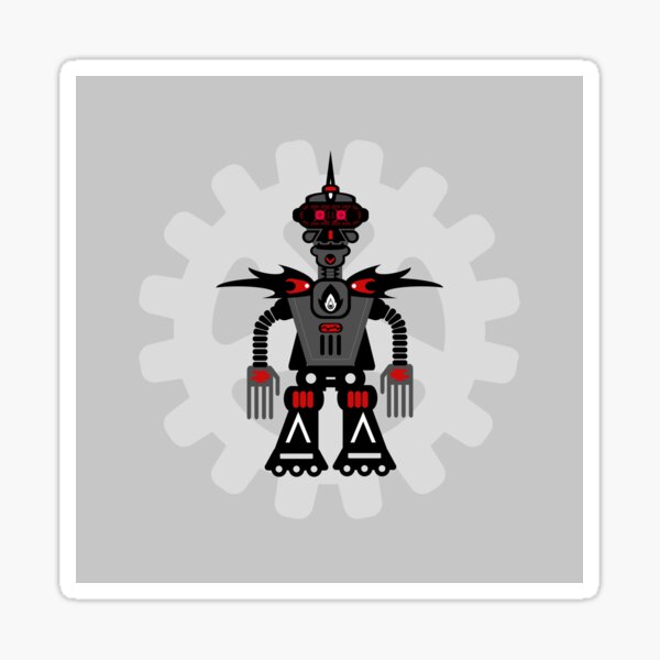 Evil Robot Sticker