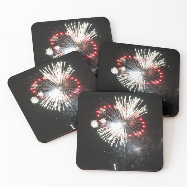 Item preview, Red And White Explosions  designed and sold by Katagram.