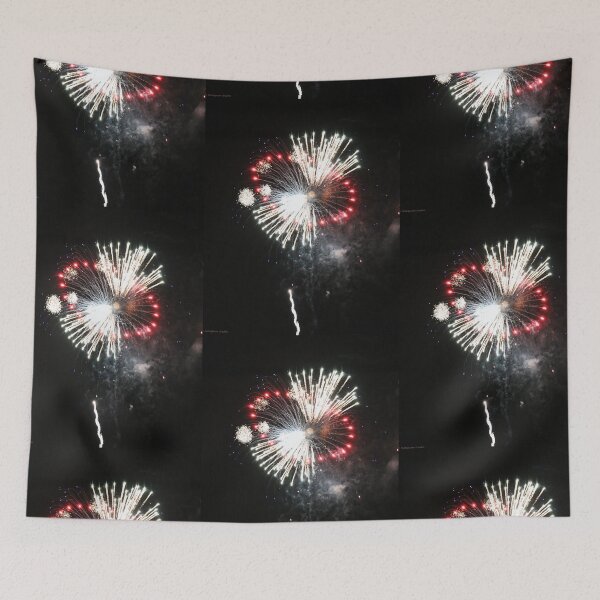 Item preview, Red And White Explosions  designed and sold by Katagram.
