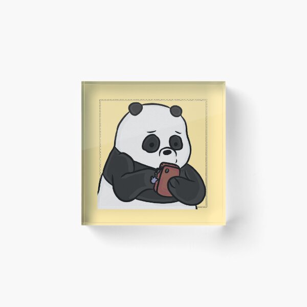Item preview, Texting Panda (Grain Texture) designed and sold by RoserinArt.
