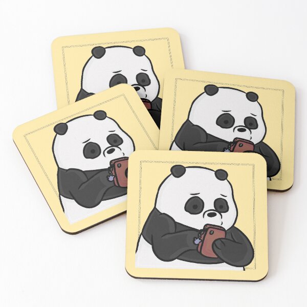 Item preview, Texting Panda (Grain Texture) designed and sold by RoserinArt.