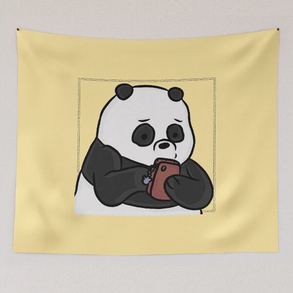 Item preview, Texting Panda (Grain Texture) designed and sold by RoserinArt.