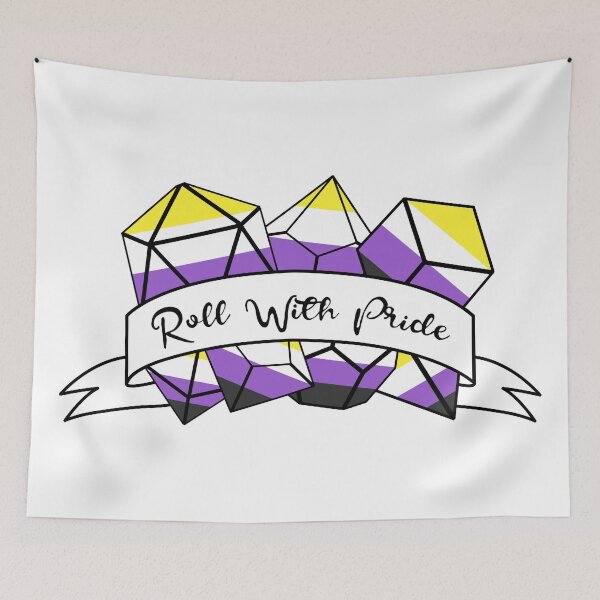 Item preview, Roll With Pride - Non-Binary designed and sold by child-star.
