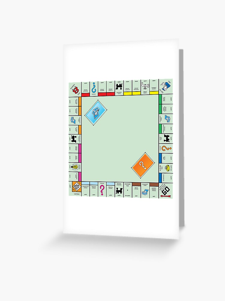 Board Game Board- monopoly Greeting Card for Sale by Em Jones