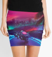 Synthwave Midnight Outrun Mini Skirt