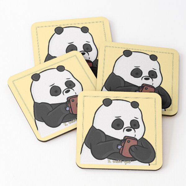 Item preview, I Miss You - Texting Panda designed and sold by RoserinArt.