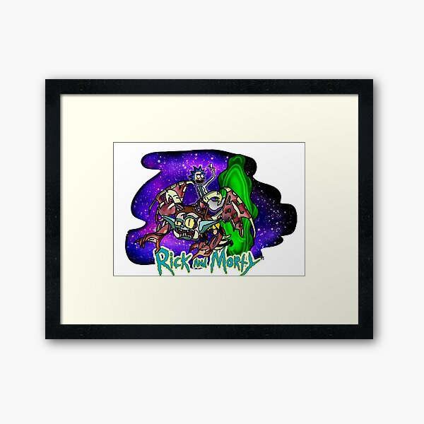 beast morty Framed Art Print