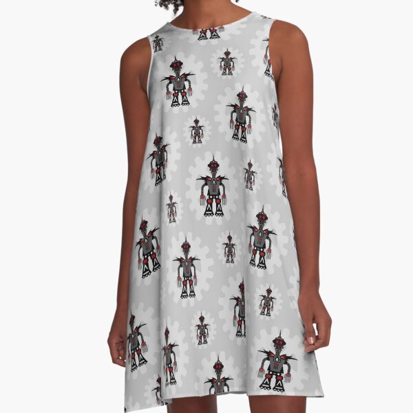 Evil Robot A-Line Dress