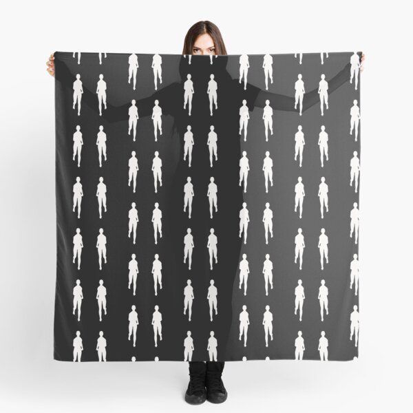 Twin Runners Jogging Silhouette Scarf