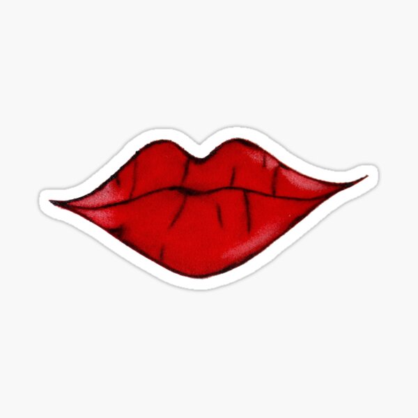 Stylised Lips (Andy Warhol) Sticker