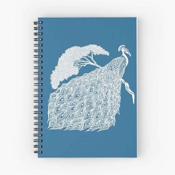 Item preview, Peacock on Branch | Bird Design designed and sold by Monochromatics by Corie Mae Dark.