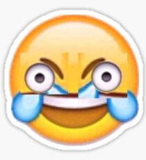 cursed laughing crying emoji Sticker