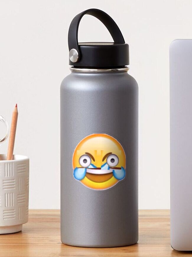 cursed laughing crying emoji | Sticker