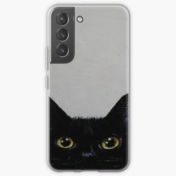 Schwarze Katze Samsung Galaxy Flexible Hülle