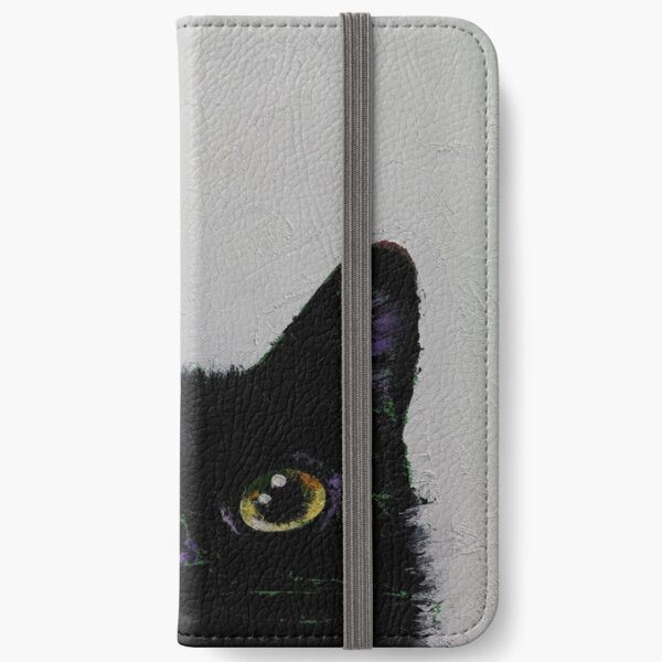 Black Cat iPhone Wallet