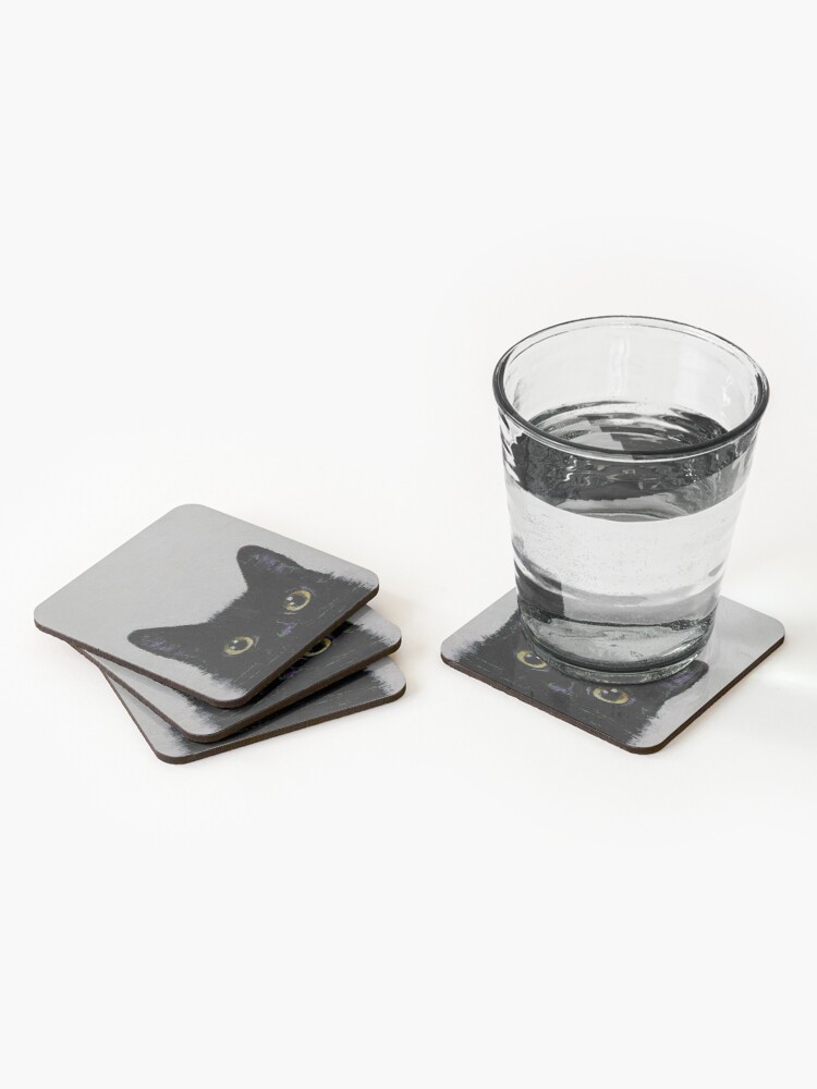 Alternate view of Black Cat Coasters (Set of 4)