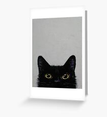 Black Cat Greeting Card