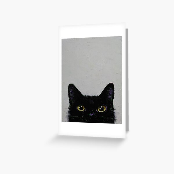 Black Cat Greeting Card