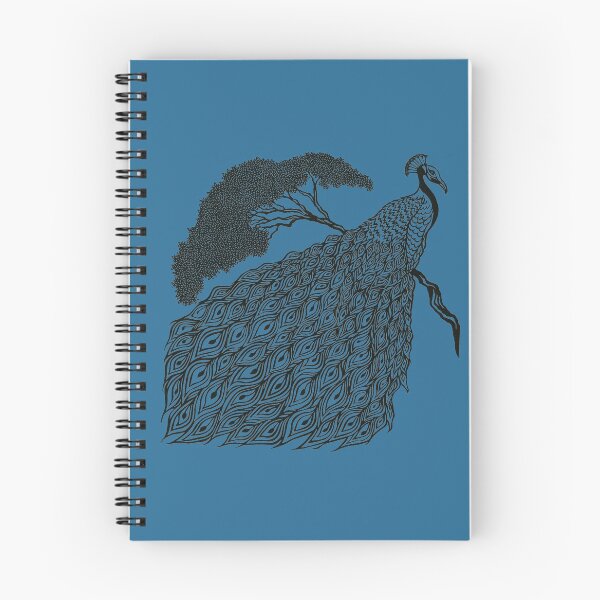 Item preview, Peacock on Branch | Bird Design designed and sold by Monochromatics by Corie Mae Dark.
