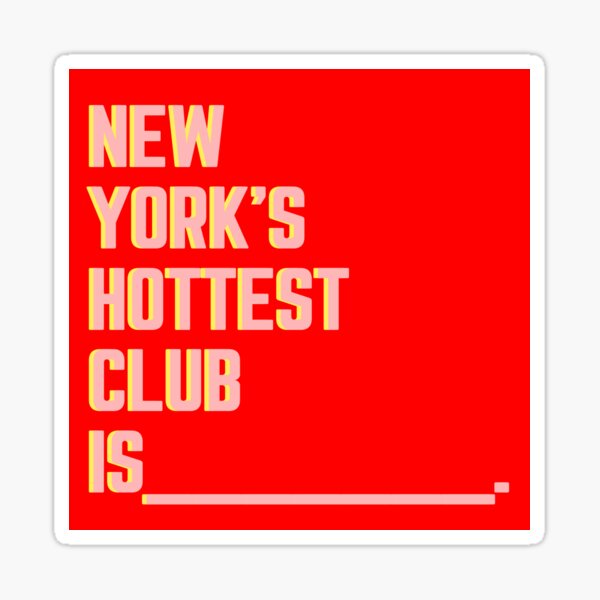 "SNL New York's Hottest Club Stefan" Sticker by sofiahellerr Redbubble