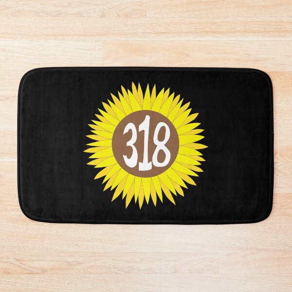 Item preview, Hand Drawn Louisiana Sunflower 318 Area Code designed and sold by itsrturn.