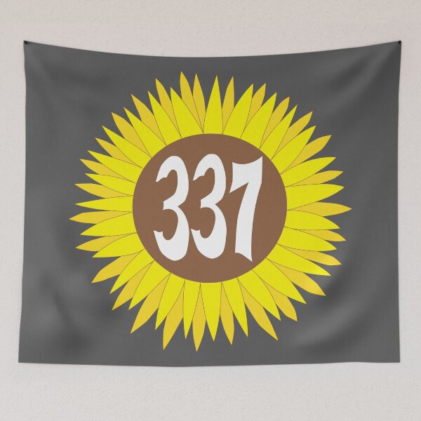 Item preview, Hand Drawn Louisiana Sunflower 337 Area Code designed and sold by itsrturn.