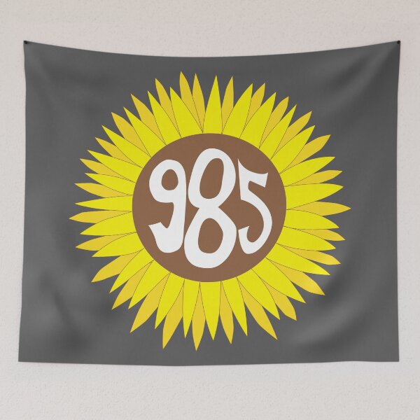 Item preview, Hand Drawn Louisiana Sunflower 985 Area Code designed and sold by itsrturn.