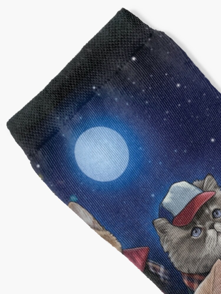 Alternate view of Strange Fur Things Socks