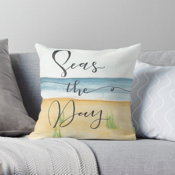 Seas the Day Throw Pillow