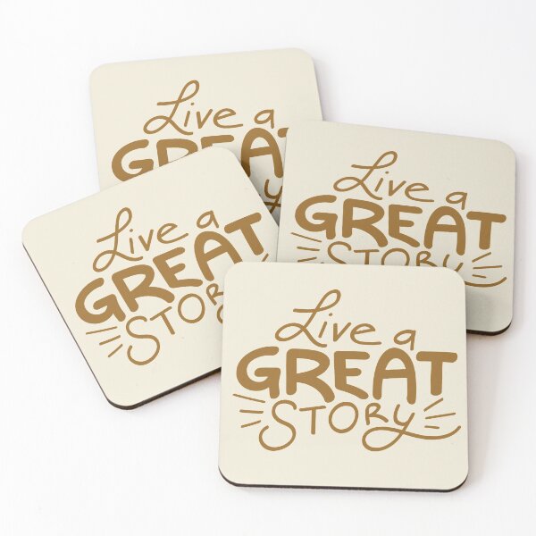 Item preview, Live a great story typography text art quote by Word Fandom - wordfandom designed and sold by Kerry Pritchard.