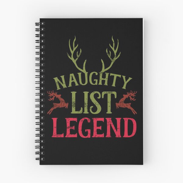 Item preview, CHRISTMAS NAUGHTY LIST LEGEND designed and sold by Madjack Tees Kiwi SuperStore.