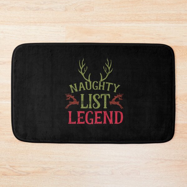 Item preview, CHRISTMAS NAUGHTY LIST LEGEND designed and sold by Madjack Tees Kiwi SuperStore.