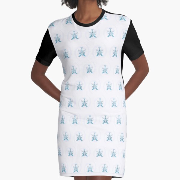 Crystal Sea Creature Graphic T-Shirt Dress