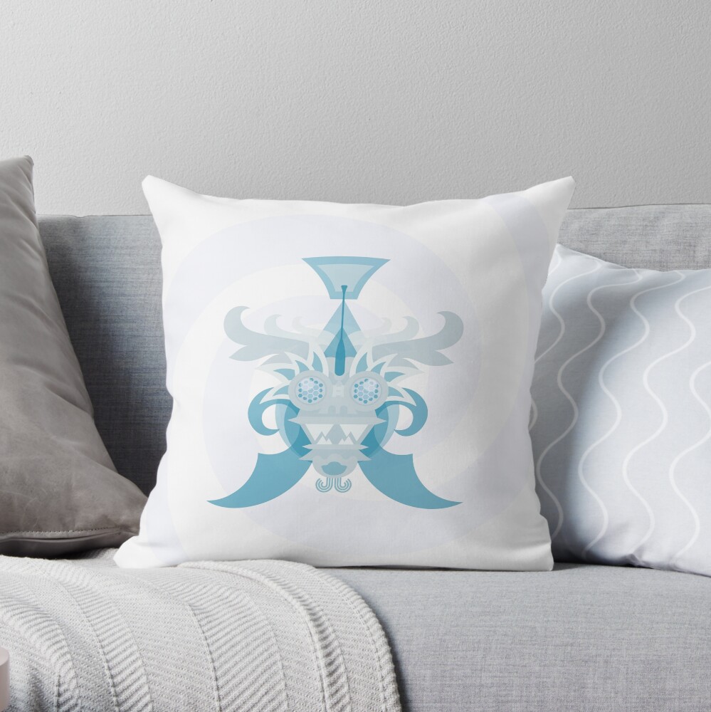 Crystal Sea Creature Throw Pillow