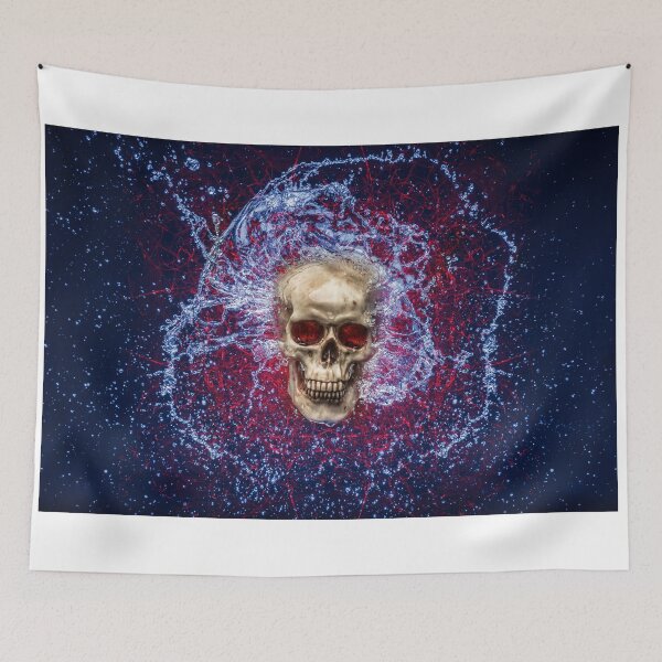 Item preview, Skull Water Splash (Red White and Blue Colors) designed and sold by Evan Sharboneau.