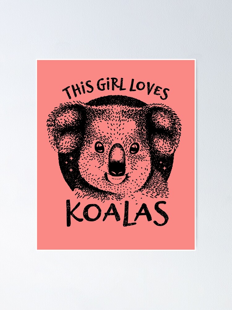 Koala Gift for Girls - This Girl Loves Koalas T-Shirt