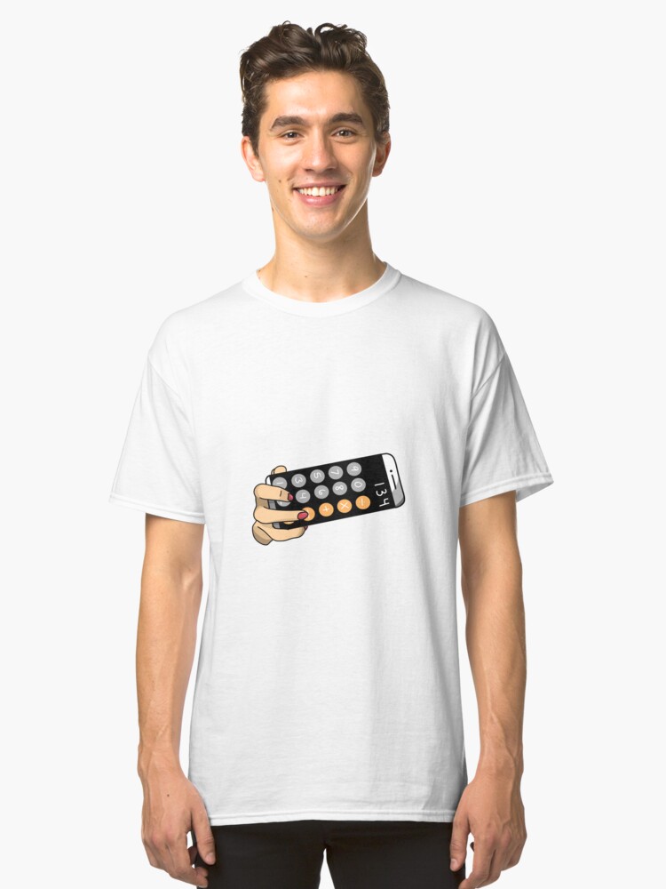 Alternate view of calculator selfie Classic T-Shirt