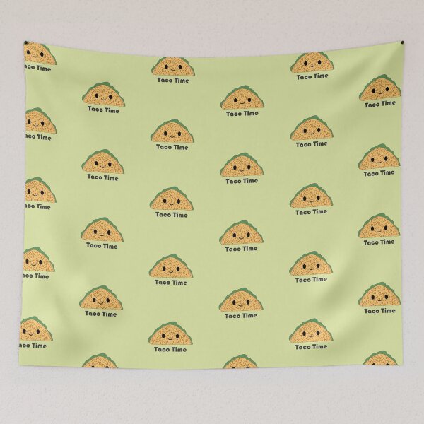 Item preview, Taco Time Cute Kawaii Cartoon Taco designed and sold by Hedgie Designs.