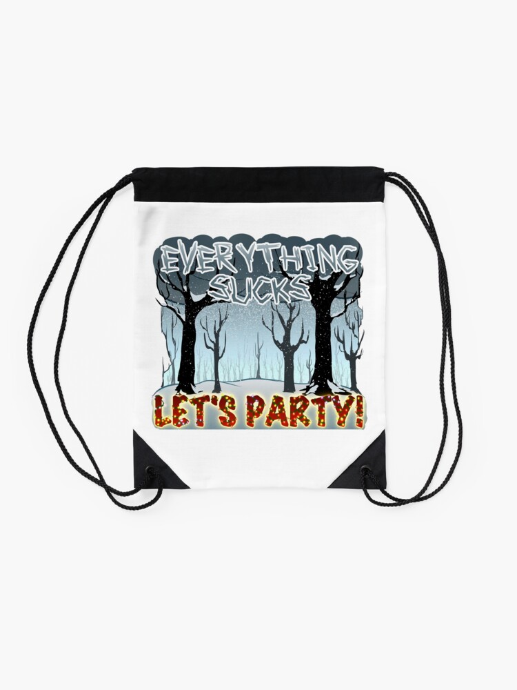 Alternate view of Winter Holidays Drawstring Bag