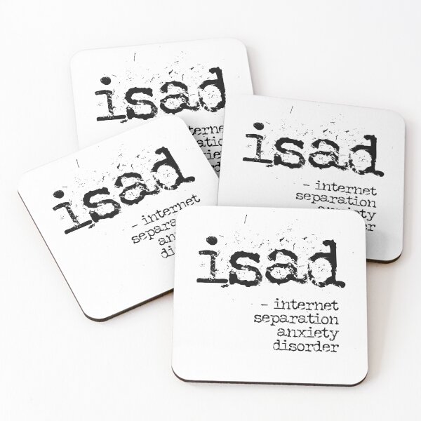 Item preview, isad internet separation anxiety disorder typography text art quote by Word Fandom - wordfandom designed and sold by Kerry Pritchard.