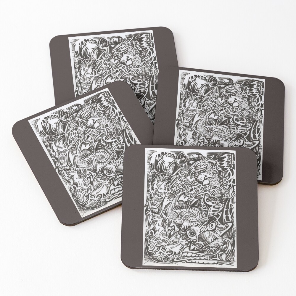 Item preview, Coasters (Set of 4) designed and sold by backbrain.