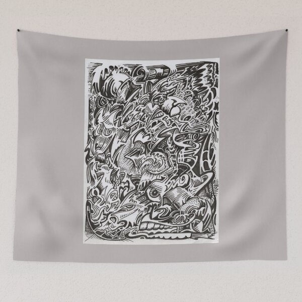 Item preview, Mind Cascade Ink Drawing designed and sold by Brian Benson.