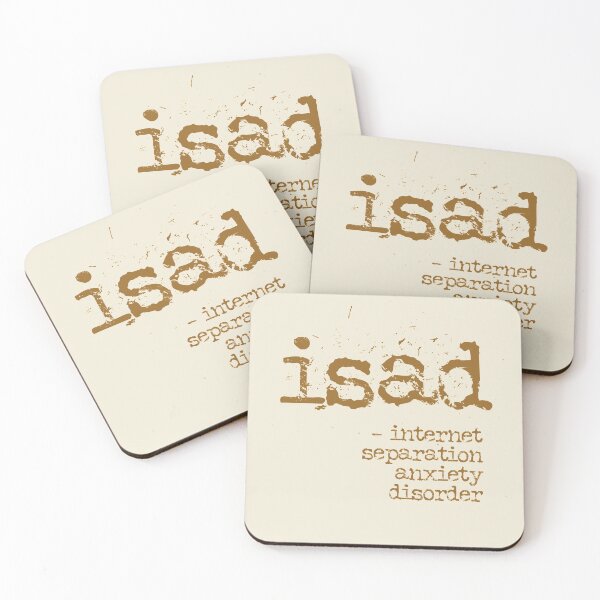 Item preview, isad internet separation anxiety disorder typography text art quote by Word Fandom - wordfandom designed and sold by Kerry Pritchard.