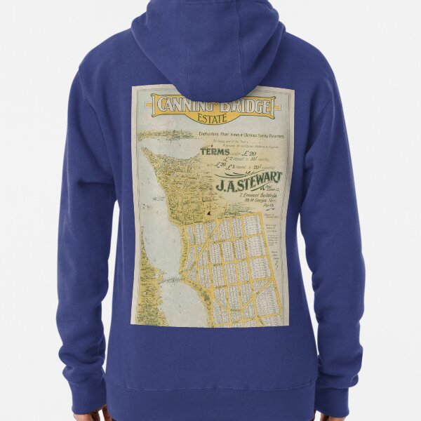 Map of Canning Bridge Estate, Perth, Western Australia, 1920, State Library of Western Australia Pullover Hoodie