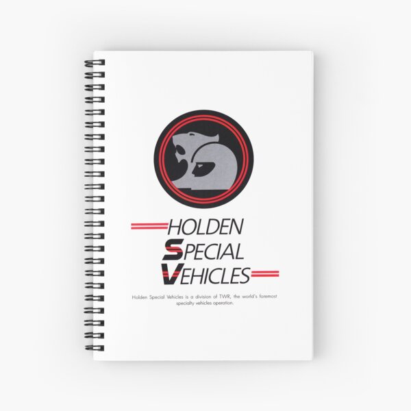 Vintage HSV brochure Spiral Notebook