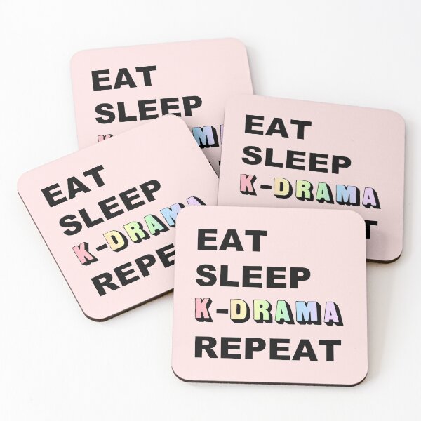 Item preview, Eat Sleep K-Drama Repeat designed and sold by BetweenTwoPages.