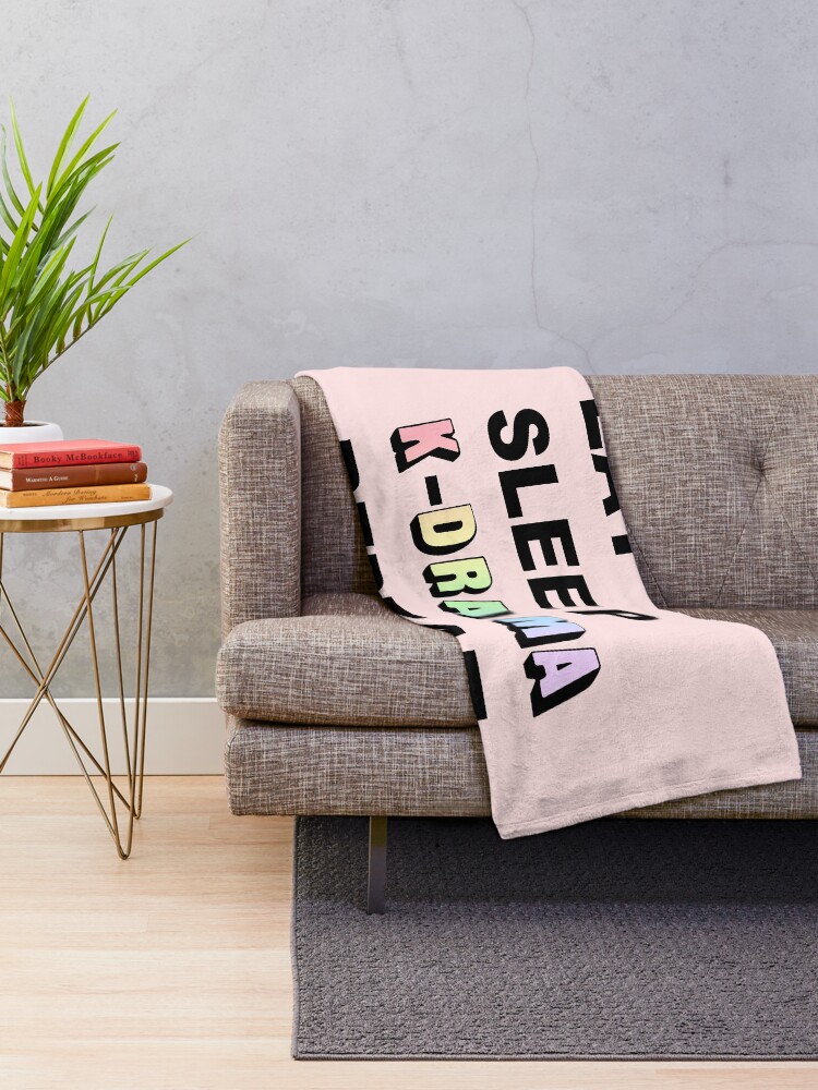 Alternate view of Eat Sleep K-Drama Repeat Throw Blanket