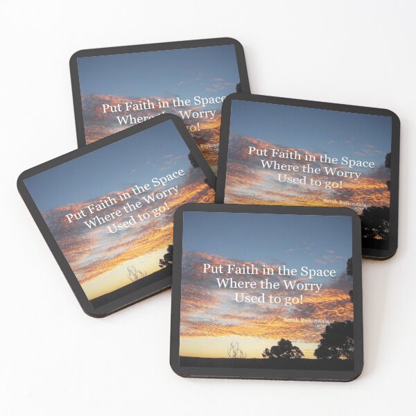 Item preview, Put Faith in the Space Where the Worry Used to Go! - Inspirational Quotes designed and sold by Sarah  Rajkotwala.