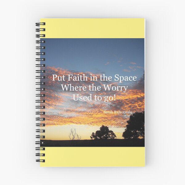 Item preview, Put Faith in the Space Where the Worry Used to Go! - Inspirational Quotes designed and sold by Sarah  Rajkotwala.